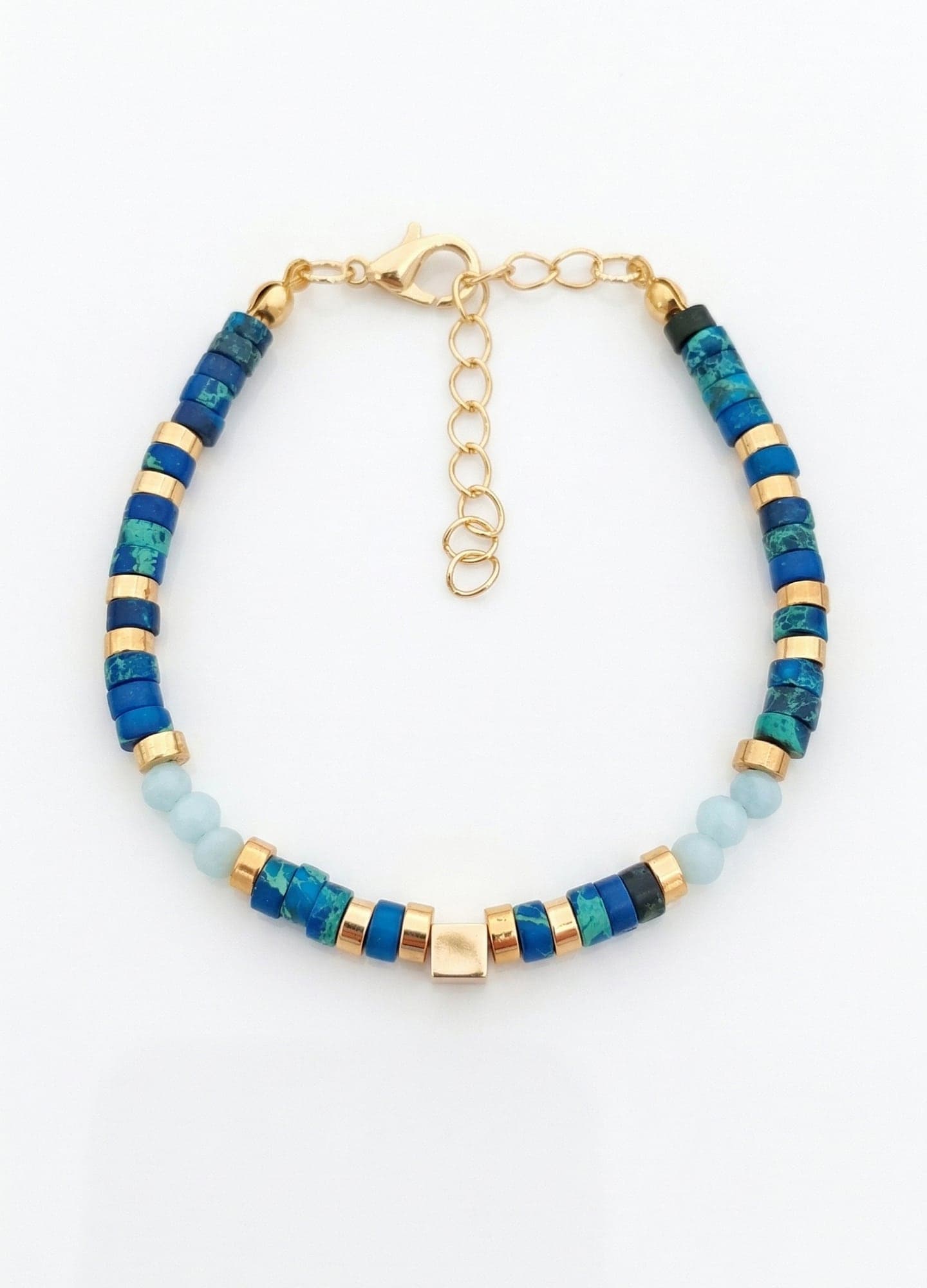 Gold Plated Brass Pearl Bracelet