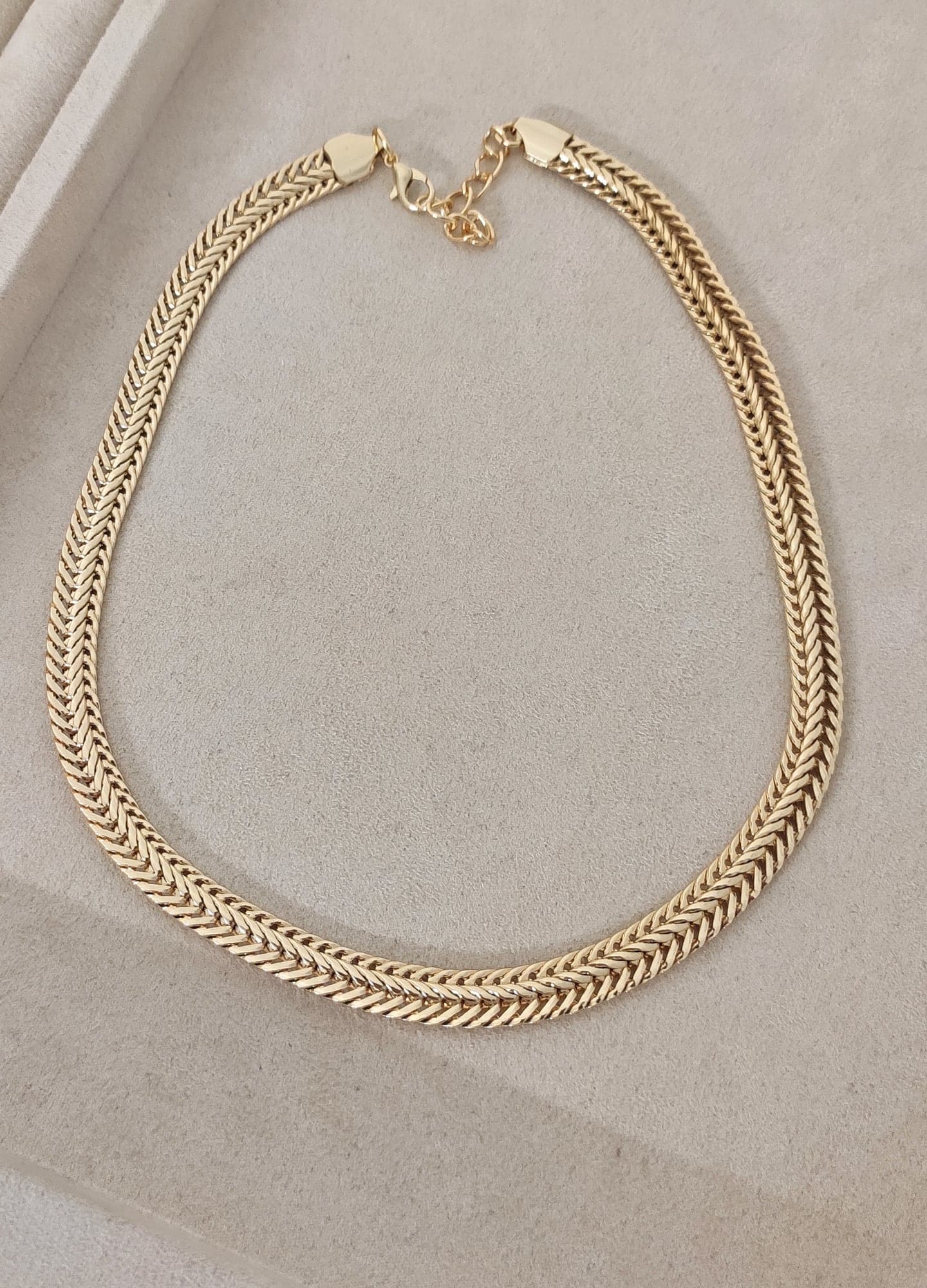Gold Plated Brass Necklace
