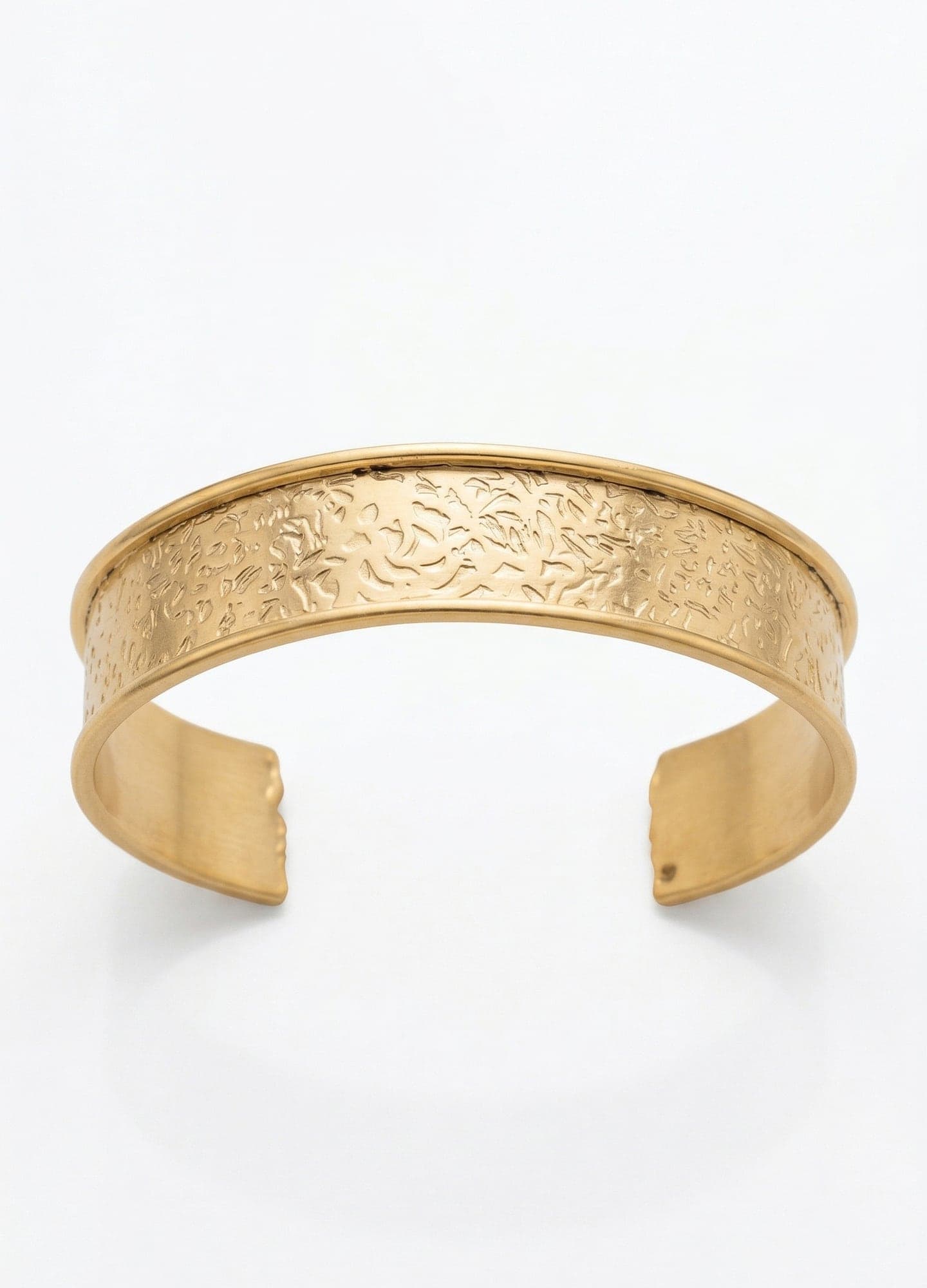 Brass over Gold Plated Cuff Bracelet