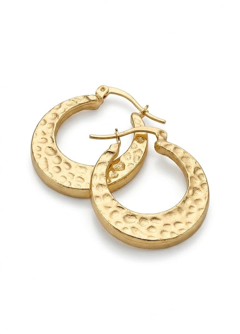 Gold Plated Earrings on Brass