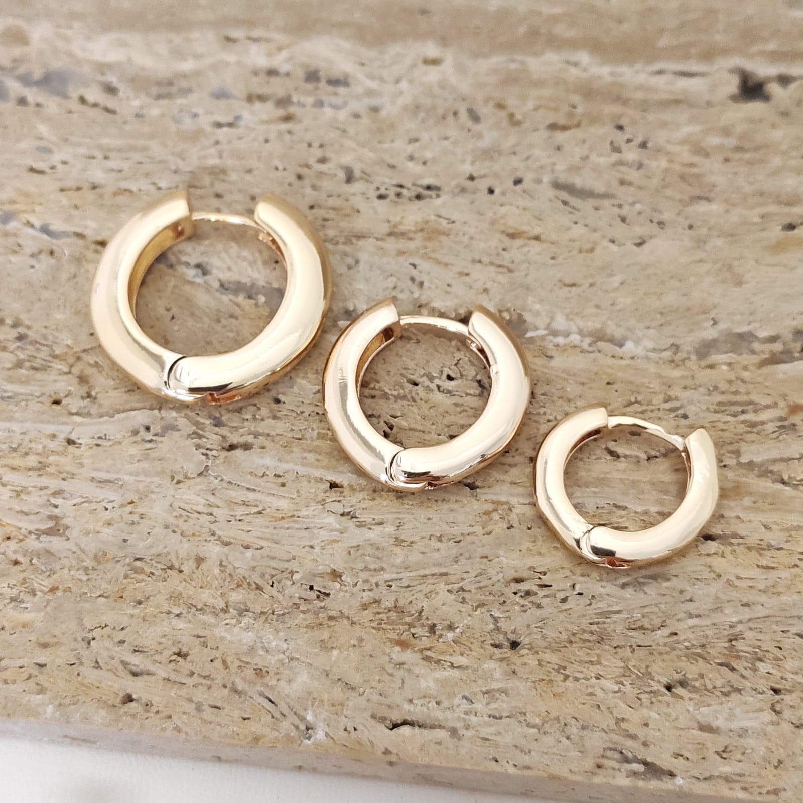 Gold Plated Ring Combined Earrings on Brass