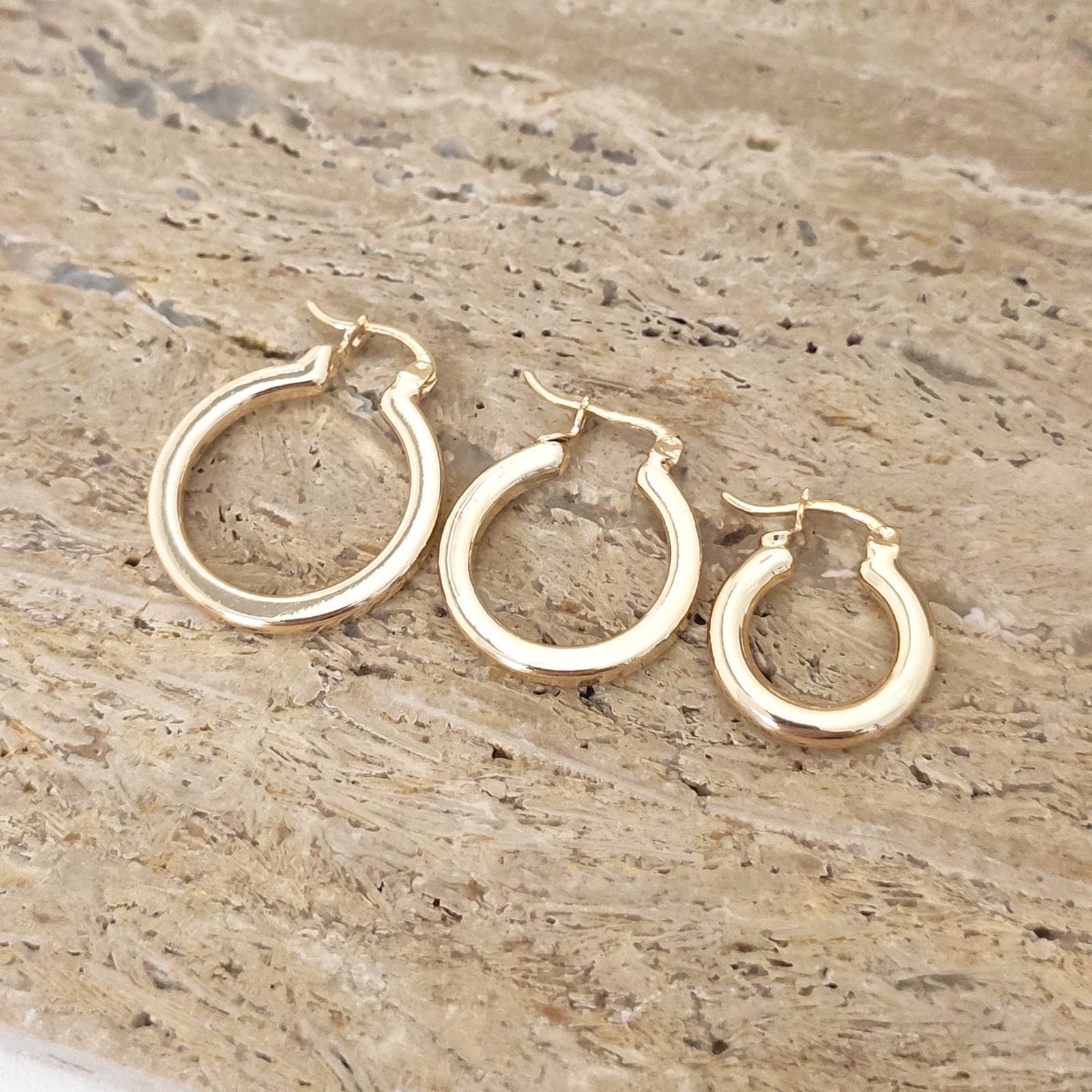 Gold Plated Ring Combined Earrings on Brass